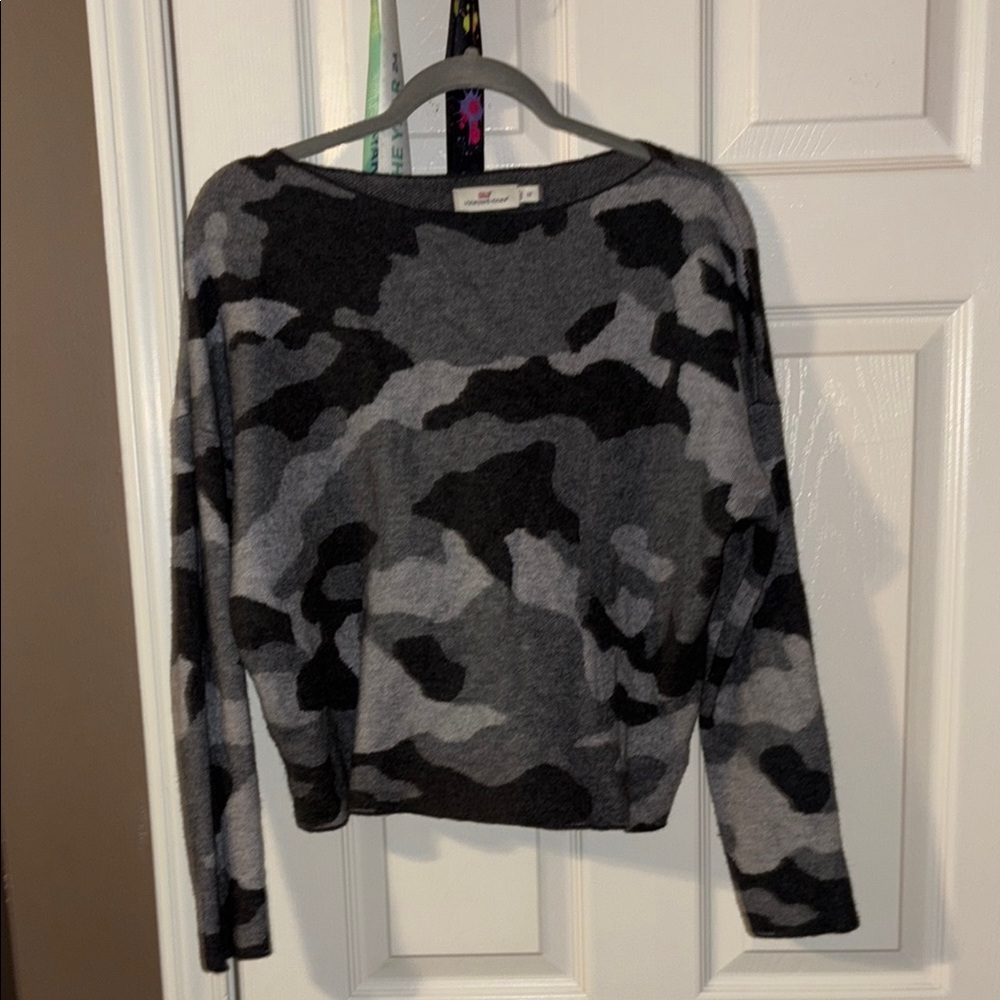 Vineyard Vines Gray Camo Sweater
